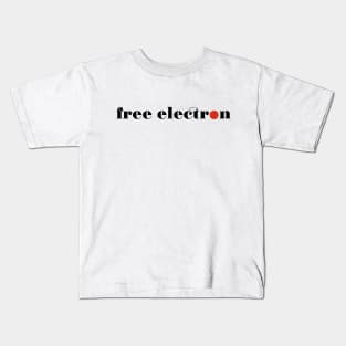 Free Electron - Black / Red Kids T-Shirt